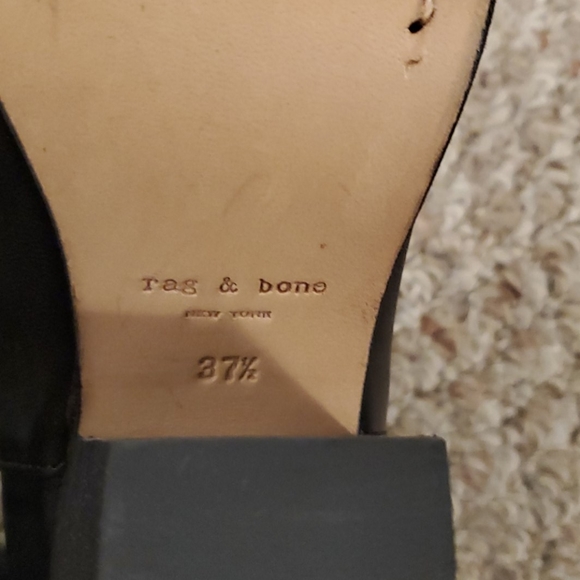 Rag & Bone Black Harrow Bootie with Box 37.5 - Picture 6 of 9